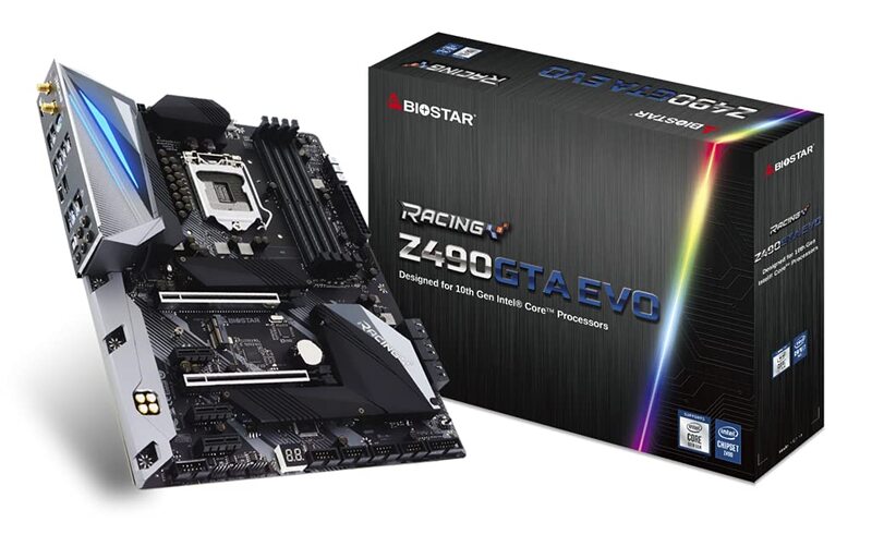 

Biostar Cartier Mir Evo Intel LGA 1200 Motherboard with Dual M.2 and HDMI/Display Gen 3 Type-A and Type-C, Z490GTA, Black