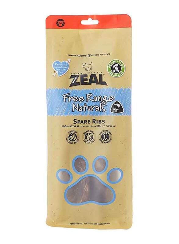 

Zeal Free Range Naturals Low Fat Spare Ribs Treat Dog Dry Food, 200g