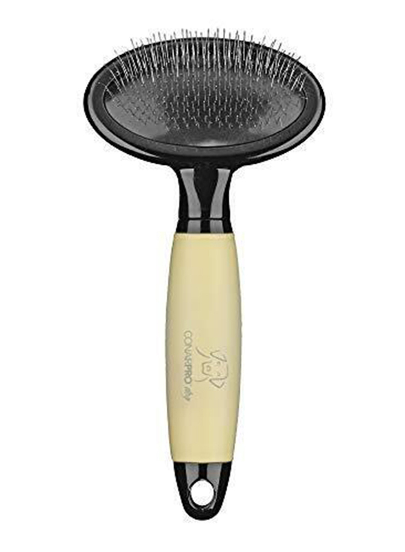 

Conair Pro Pet Slicker Brush, Medium, Black/Yellow