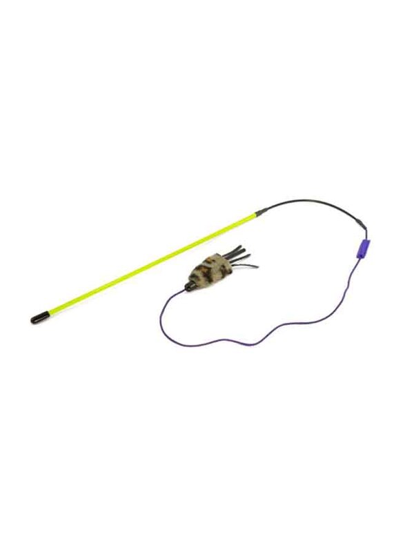 

Kung Fu Kitty Dragon Tail Leather Toy for Cat, Multicolour