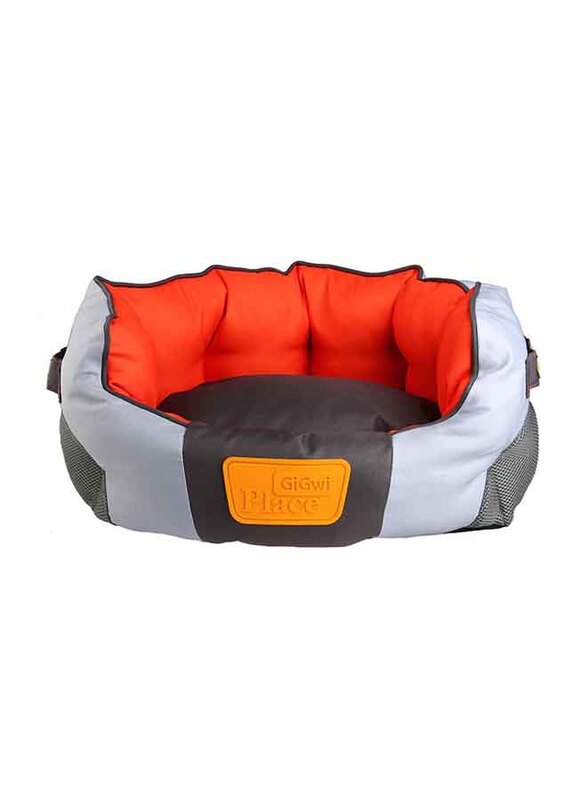 

Gigwi Place Pet Dog Bed, Medium, Orange/Gray