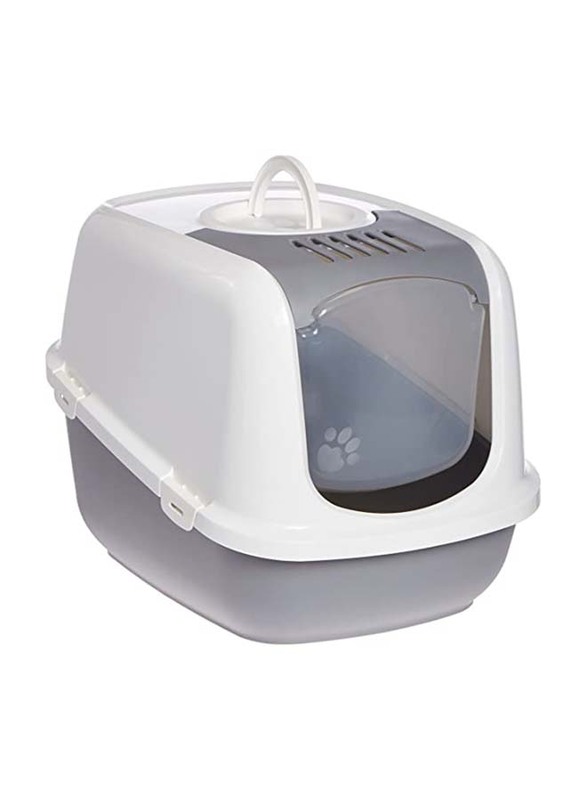 

Savic Nestor Jumbo Cat Litter Box, White/Grey