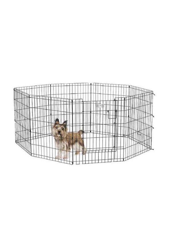 

Midwest Exercise Pets Pen with Full Max Lock Door, 30-inch, Black