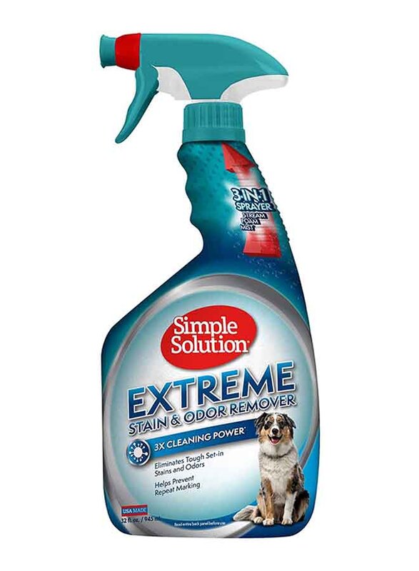 

Simple Solution Extreme Dog Stain Odour Remover, 945ml, White