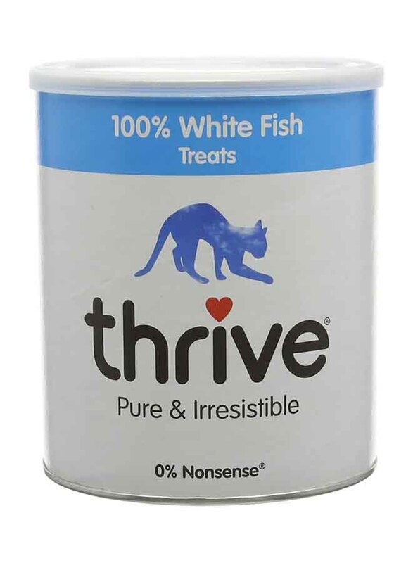 

Thrive Pure & Irresistible 100% White Fish Treat Cat Wet Food, 110g