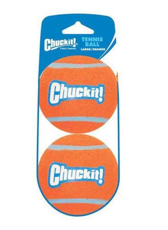 

Chuckit! Tennis Ball Dog Toys, 2 x Large, Orange