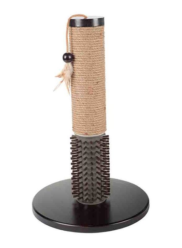 

All For Paws Classic Comfort Mochachino Scratching Post with Rubber for Cats, Brown