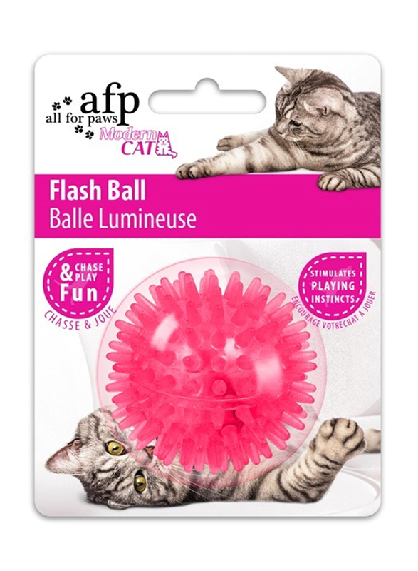 

All For Paws Modern Cat Flash Ball Toy, 5cm, Pink