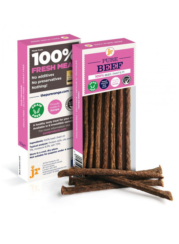 

JR Pure Stick Dog Treats with Beef, 50g
