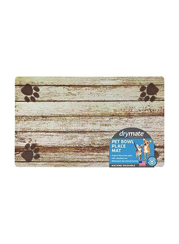 

Drymate Pet Bowl Place Mat, 30.48 x 50.8cm, Brown