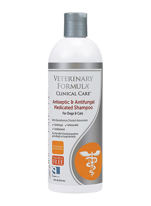 

Veterinary Formula Antiseptic & Antifungal Medicated Pet Shampoo, 473ml, White
