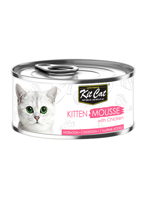 

Kit Cat Wet Food Mousse with Chicken for Kittens, 80g