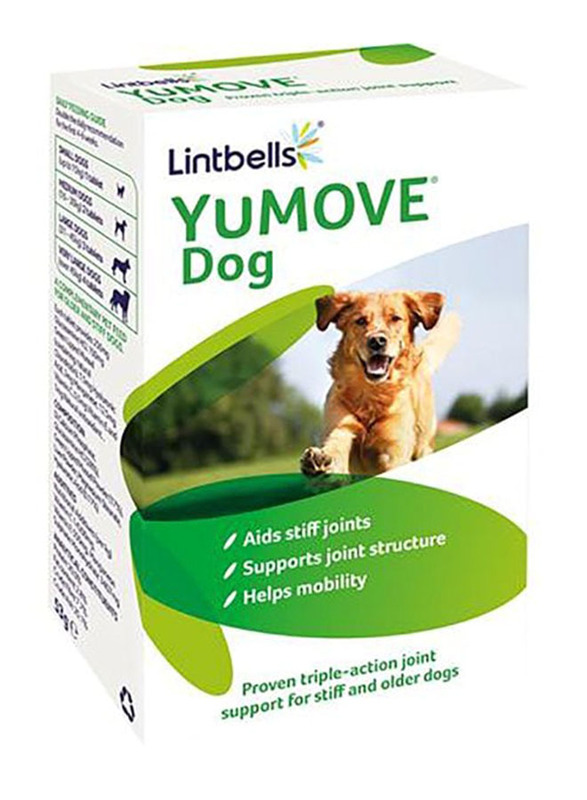 

Lintbells Yumove Dog Joint Support Tablets, 120 Tablets, White