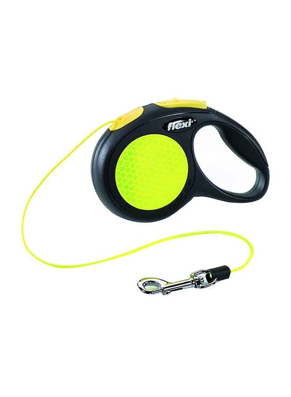 

Flexi Retractable Cord Dog Leashs, X-Small, 3m, Black/Yellow
