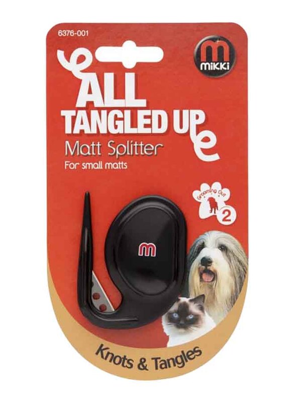 

Mikki All Tangled Up Matt Splitter Brush, One Size, Black
