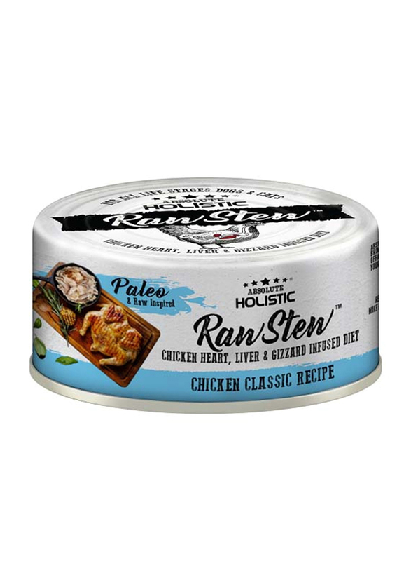 

Absolute Holistic Raw Stew Chicken Classic Recipe Wet Cat & Dog Food, 80g