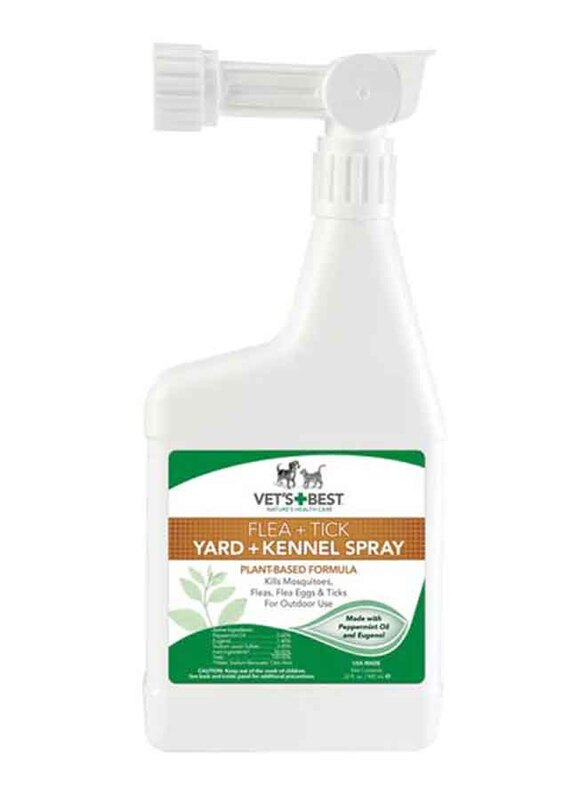 

Vet's Best Flea & Tick Spray with Peppermint Oil & Eugenol, White