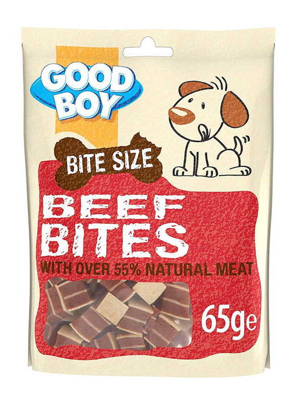 

Good Boy Beef Bites Wet Dog Treats, 65gm