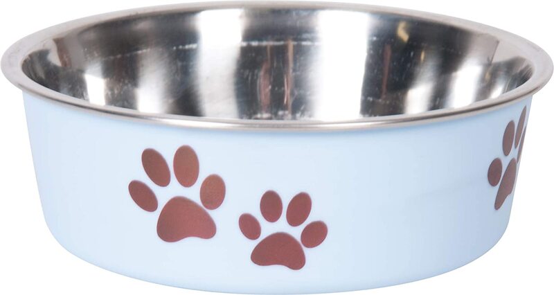 

Flamingo Stainless Steel Feeding & Drinking Bowl for Dog, 300ml, Blue