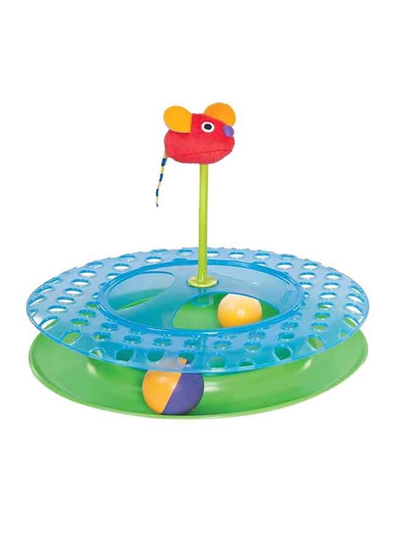 

Petstages Cheese Chase Catnip Interactive Cat Track Toy, Multicolour