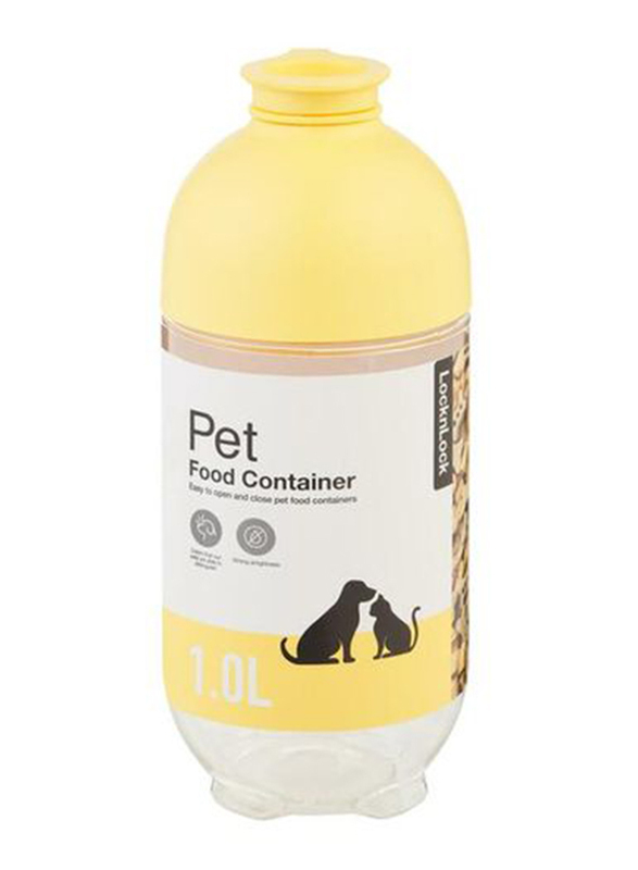 

LocknLock Pet Wet & Dry Food Container, 1L, Yellow