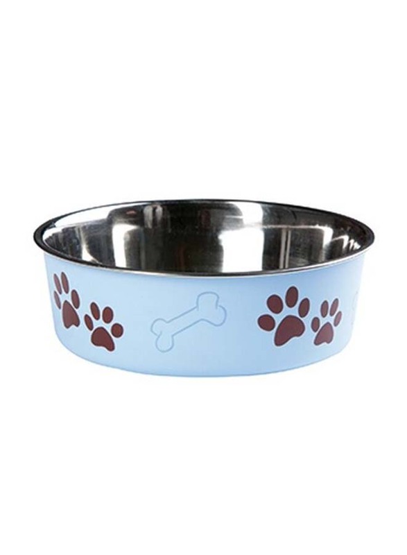 

Flamingo Stainless Steel Feeding & Drinking Bowl for Dog, 2.2L, Blue