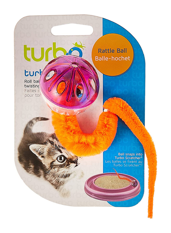 

Turbo Rattle Ball Cat Toy, Multicolour