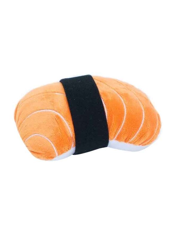

Zippy Paws Nomnomz Sushi Shape Squeaky Plush Dog Toy, Orange/Black