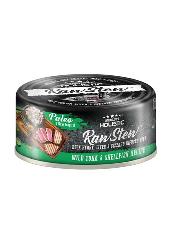 

Absolute Holistic Raw Stew Wild Tuna & Shellfish Recipe Wet Cat & Dog Food, 80g