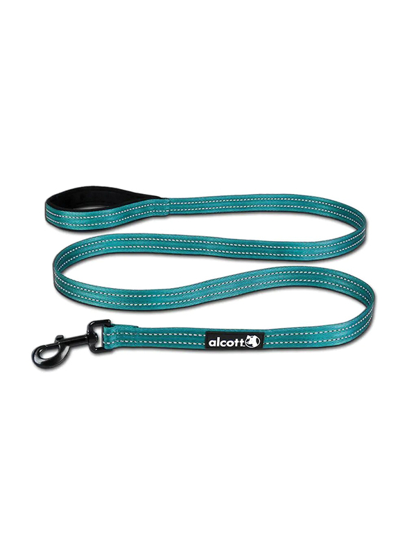 

Alcott Large Reflective Cushioned Handle Dog Leash, 6-Feet x 1-Inch, Blue