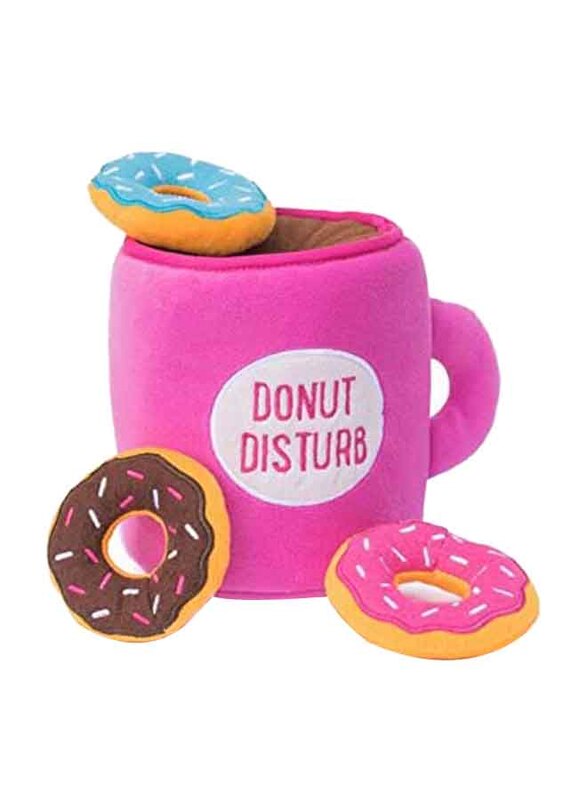 

Zippy Paws Burrow Coffee & Donuts Interactive Puzzle Squeaky Dog Toy, Multicolour