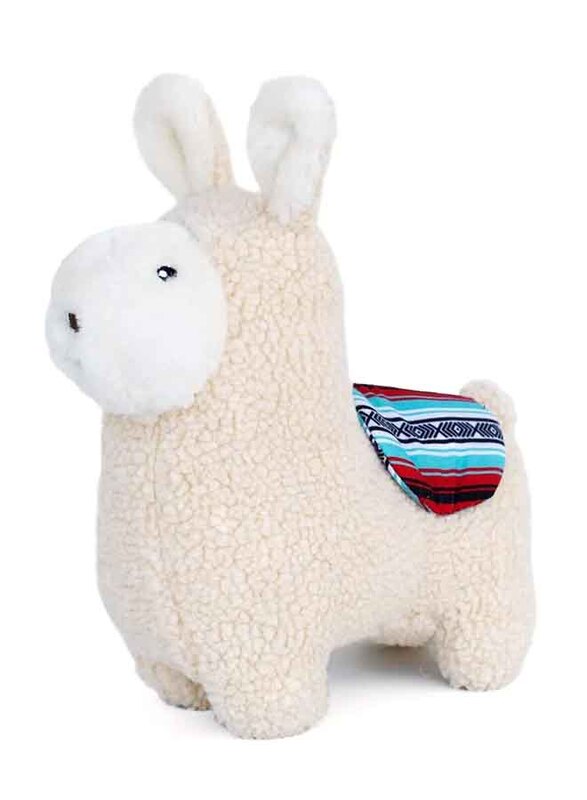 

Zippy Paws Storybook Snugglerz Liam the Llama Shape Squeaky Plush Dog Toy, White