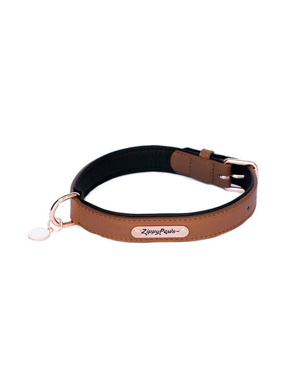 

Zippy Paws Legacy Collection Dog Collar, Large, 38-48cm, Brown