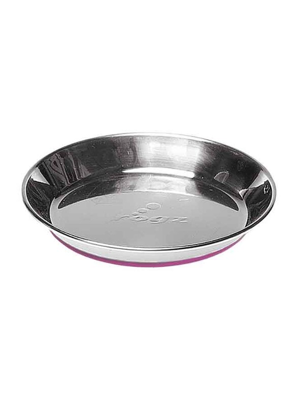 

Rogz 200ml Stainless Steel Bowl for Cats & Dogs, Pink/Silver