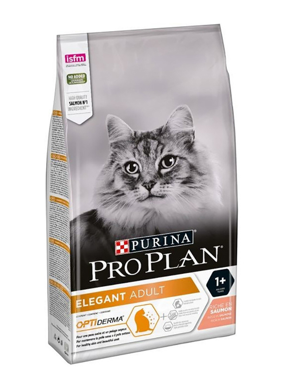 

Purina Pro Plan Opti Derma with Salmon for Elegant Adult Cats Dry Food, 1.5Kg