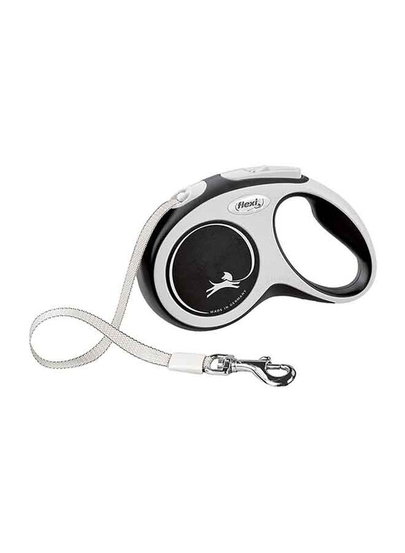 

Flexi Comfort Retractable Tape Dog Leashs, Small, 5m, Black/White