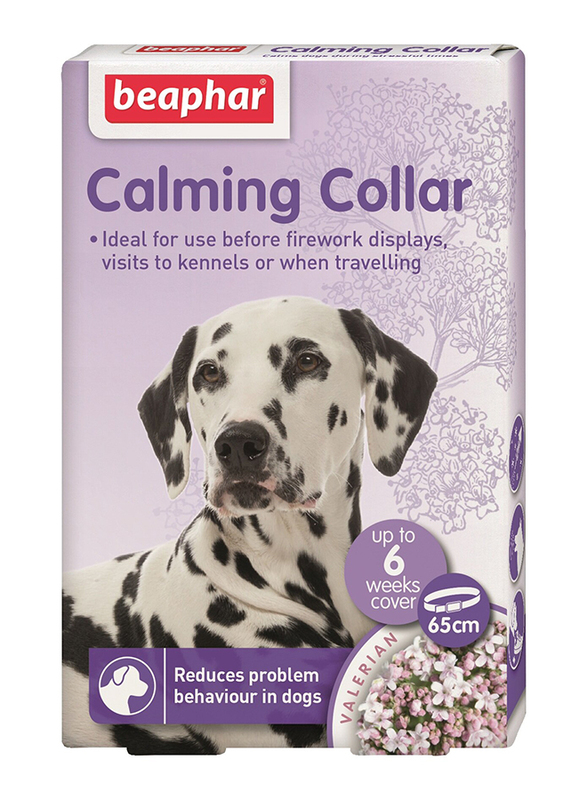 

Beaphar Calming Dog Collar with Valerian, 65cm, Lavender