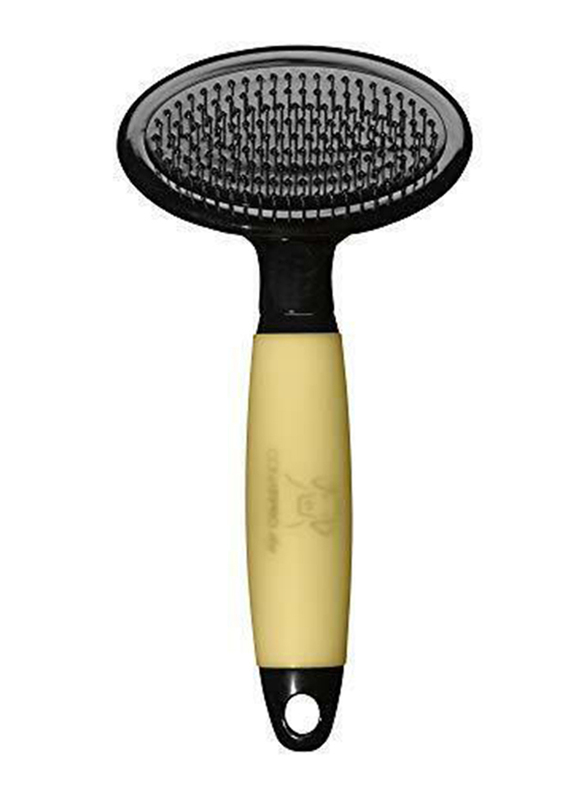 

Conair Pro Soft Pet Slicker Brush, Medium, Black/Yellow