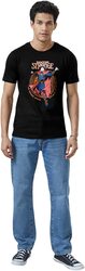 The Souled Store Official Doctor Strange The Sorcerer Supremet Printed T-Shirt for Men, Small, Black
