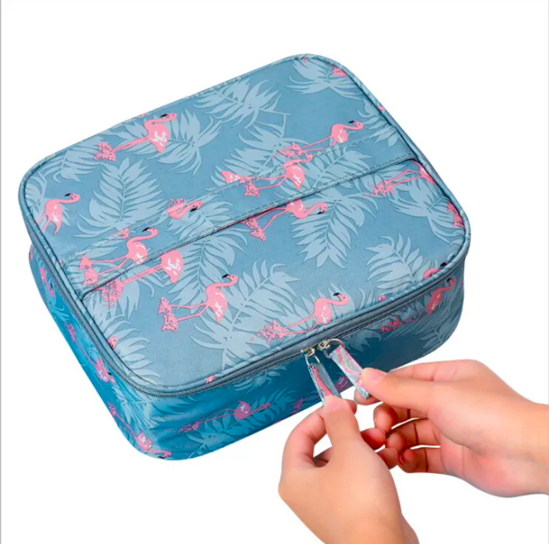 

Generic Fashionable Flamingo Travel Waterproof Makeup Bag