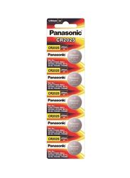 Panasonic Lithium Coin Cell Set, CR2025, 5 Pieces, Silver