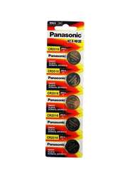 Panasonic 3V Lithium Coin Battery, CR2016, 5 Piece, Silver