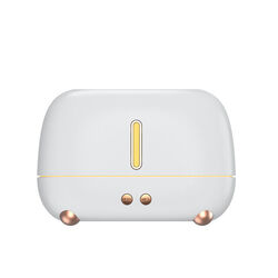 250ML Flame Diffuser Humidifier With Fire Flame Effect, Essential Oil Diffuser Aroma Humidifier For Home & Office (White)
