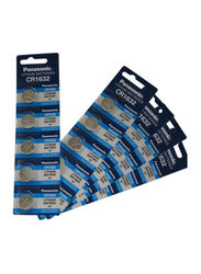 Panasonic Lithium Battery, CR1632, 25 Pieces, Silver