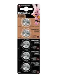 Duracell Lithium 3V Batteries, CR2025, 5 Pieces, Silver