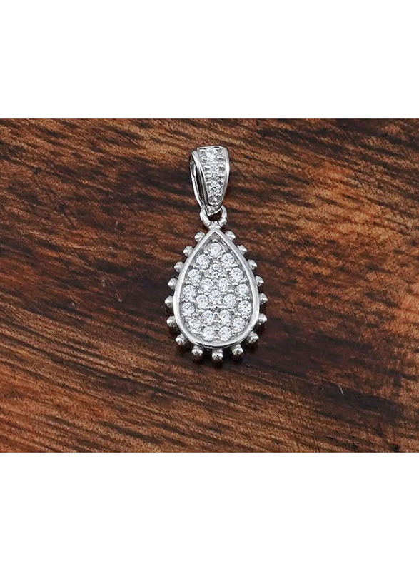 

Vibez Jewelz 925 Sterling Silver Pendant with Zirconia in Silver for Woman