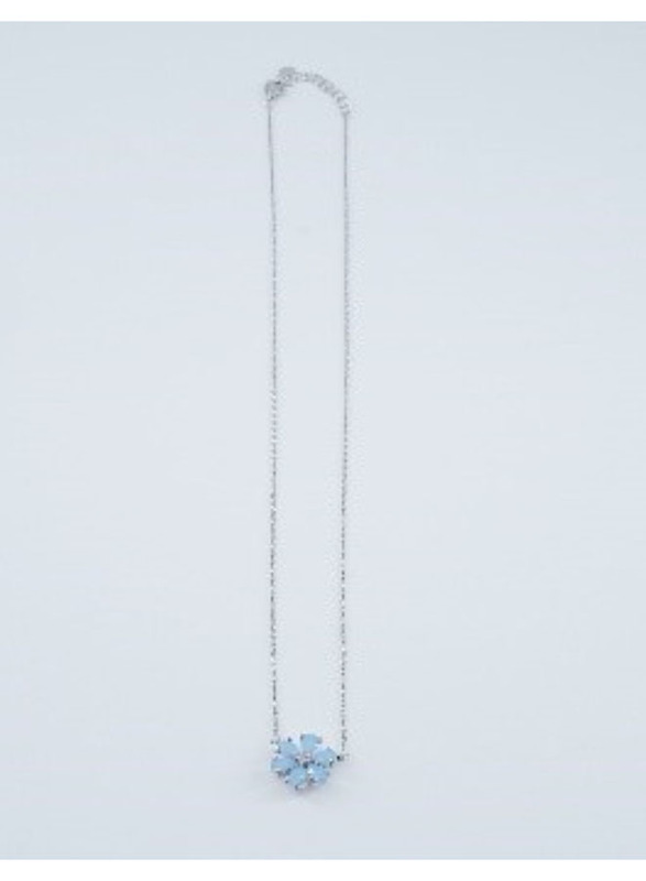 

Vibez Jewelz 925 Sterling Silver Blue Stone Pendant Necklace