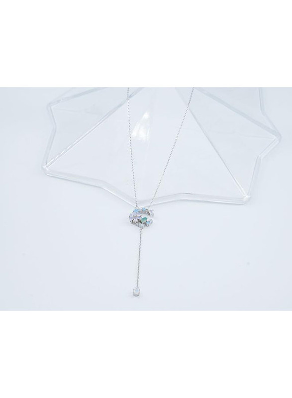 

Vibez Jewelz 925 Sterling Silver Blue Stone Y Necklace