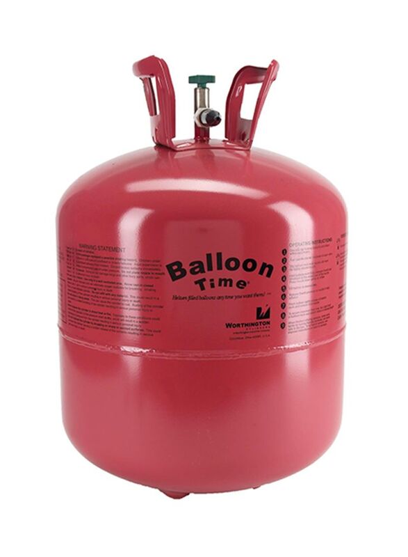 

Balloon Time Helium Tank Kit with Balloon & Ribbon, Red