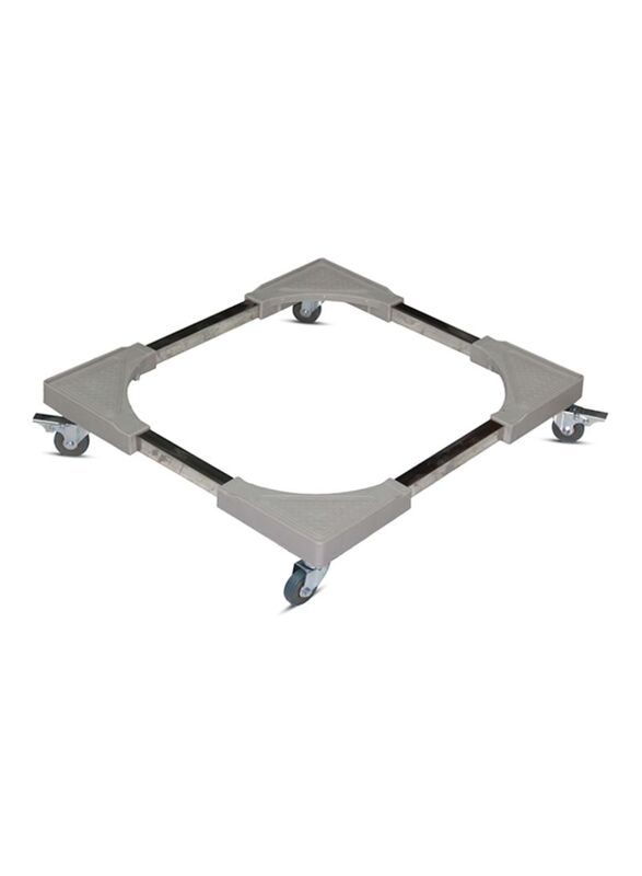 

Leostar Adjustable Washing Machine and Refrigerator Stand, Grey/Black